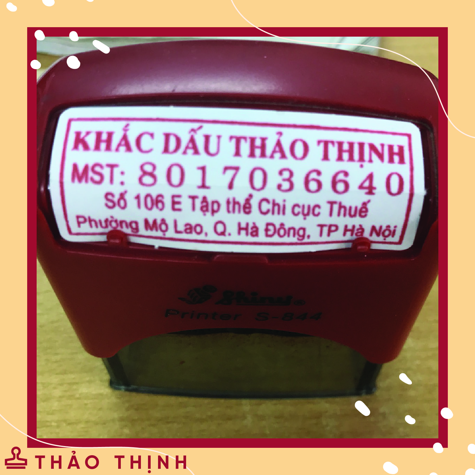 Dịch vụ khắc dấu lấy liền giá rẻ tại Hà Nội Dấu Logo Công Ty